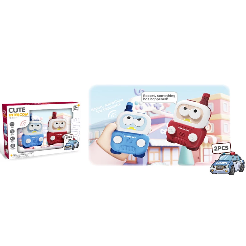 Дитяча навчальна рація ME-214 Police Car Cute Intercom (2pcs) – Blue / Red. Фото 5 з 6