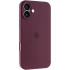 Чохол Silicone Case з захистом камери на Apple iPhone 16 Plus – Бордовий / Plum. Фото 1 з 8