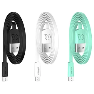 Дата кабель USAMS US-SJ201 USB to MicroUSB 2A (1.2m) фото 1 з 1