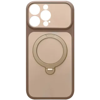 Чохол Ummi Full Camera with Magnetic Fit HQ Ring для Apple iPhone 16 Pro — Brown Gold