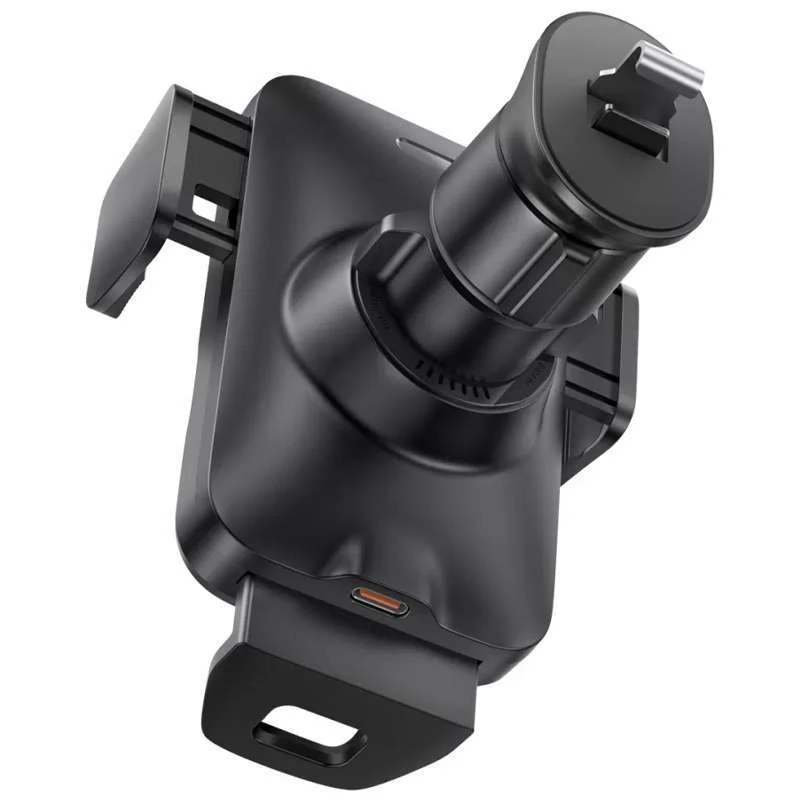 Автотримач з БЗП Baseus Wisdom Auto Alignment (QI 15W) (Air Outlet base) (CGZX000001) – Black. Фото 3 з 7