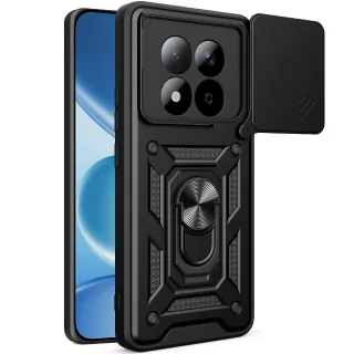 Ударопрочный чехол Ummi Camshield Serge Ring (in box) для Xiaomi Redmi Note 15 Pro 5G — Черный / Black