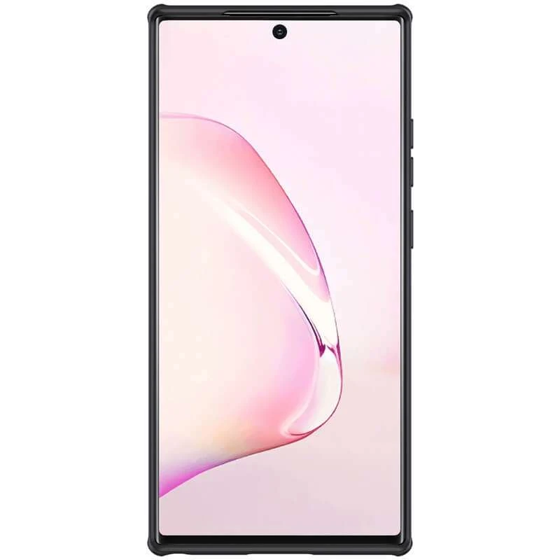 Карбована накладка Nillkin зі шторкою для камери на Samsung Galaxy Note 20 Ultra – Чорний / Black. Фото 3 з 7