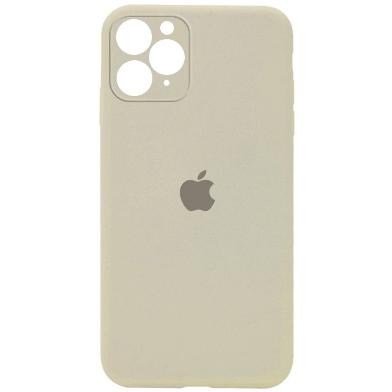 Чохол Silicone Case Square з захистом камери на Apple iPhone 11 Pro (5.8") – Бежевий / Antigue White. Фото 1 з 1