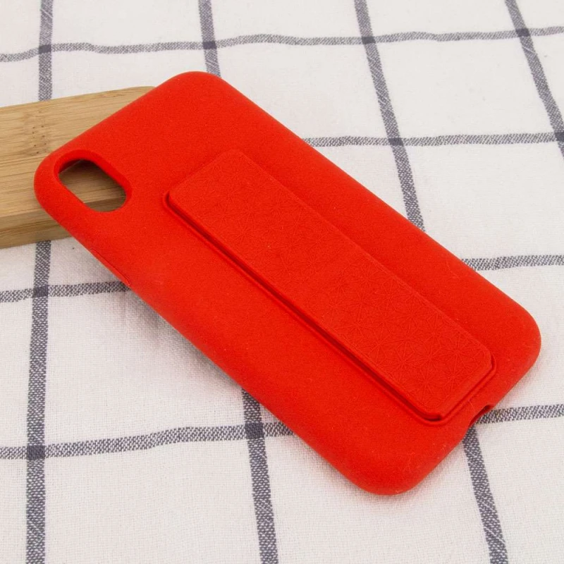 Чохол Silicone Case з тримачем на Apple iPhone XS Max (6.5") – Червоний / Red. Фото 5 з 5