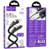 Дата кабель Hoco U143 Joy 4in1 USB to Lightning/Type-C to Type-C 240W (1.2m) – Black. Фото 2 из 6