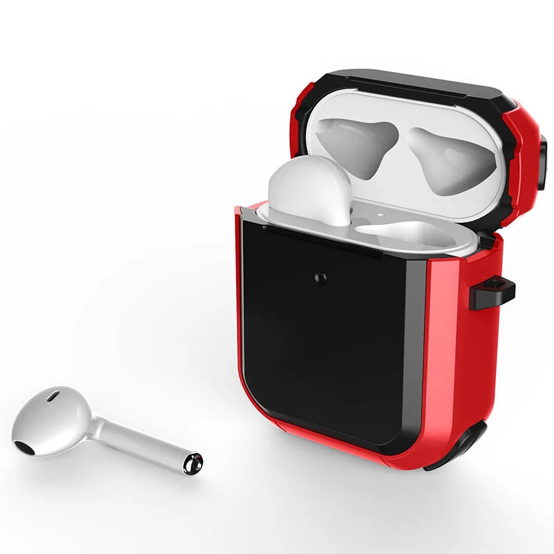 Футляр протиударний Black ed. для навушників Airpods 1/2 – Red. Фото 2 з 2