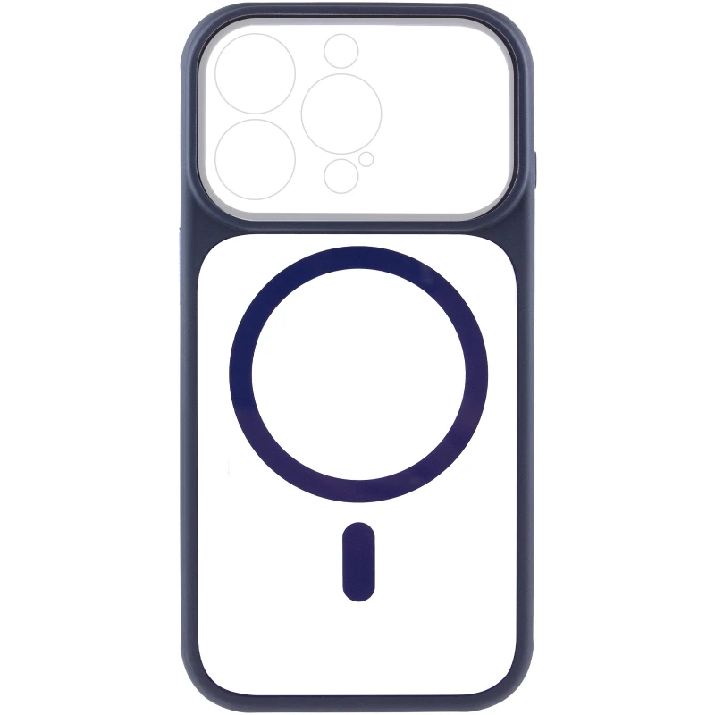 Чохол TPU GETMAN Moon Clear with MagSafe для Apple iPhone 15 Pro (6.1") – Blue. Фото 3 з 6