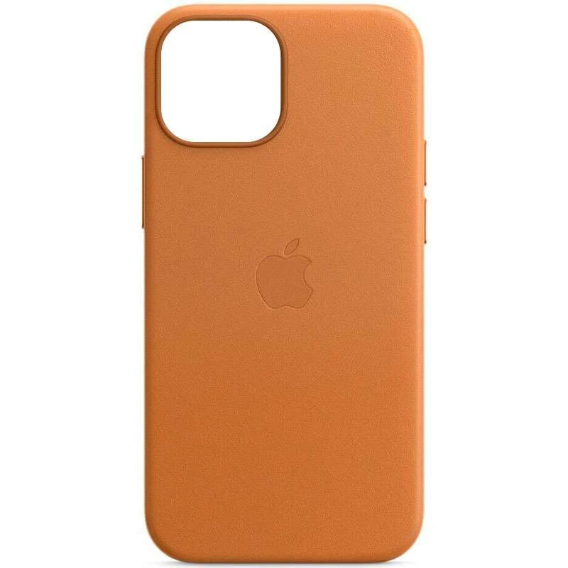 

Кожаный чехол Silicone Case Premium с MagSafe and Animation для Apple iPhone 14 Pro (6.1") (Golden Brown)