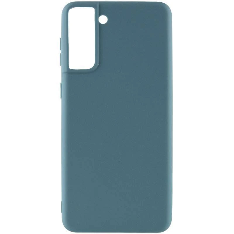 

Кольоровий силіконовий чохол на Samsung Galaxy S21 FE (Синій / Powder Blue)