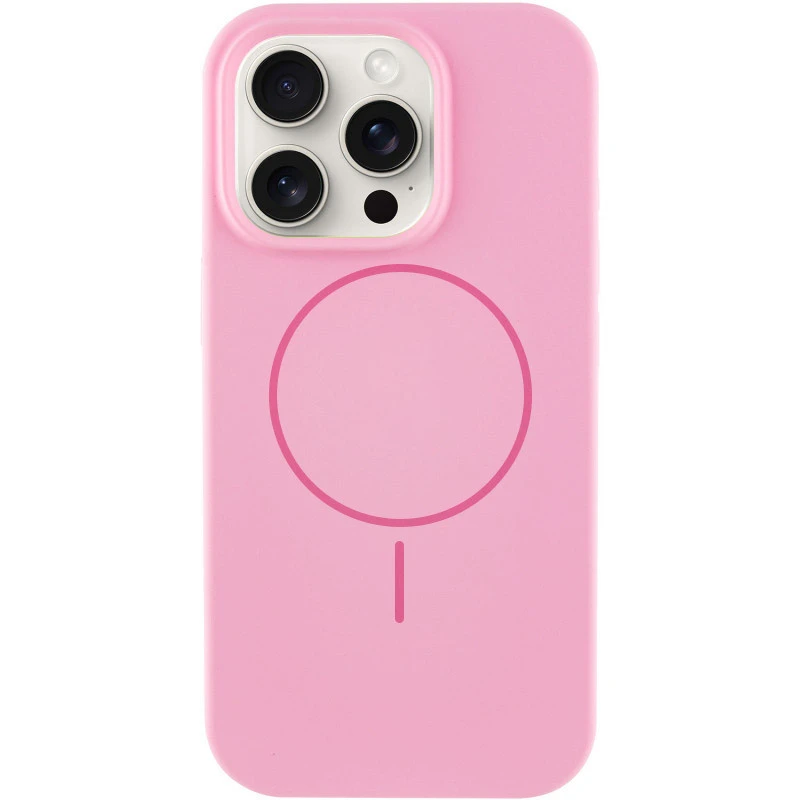 Чехол Silk Full Protective (AA) NO LOGO with Magnetic Fit для Apple iPhone 13 Pro Max (6.7") – Розовый / Light pink. Фото 1 из 1
