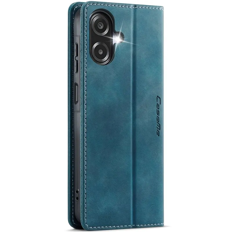 Шкіряний чохол-книжка CaseMe Nappa leather для Samsung Galaxy A07 – Blue. Фото 4 з 10
