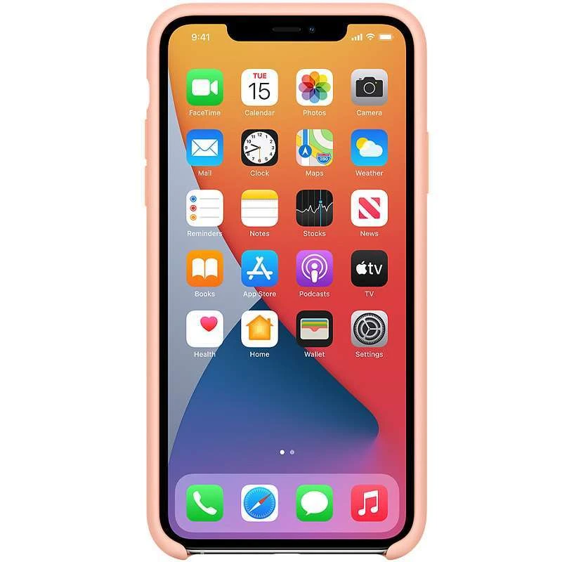 Чохол Silicone Case на Apple iPhone 11 Pro Max (6.5") – Помаранчевий / Grapefruit. Фото 2 з 3