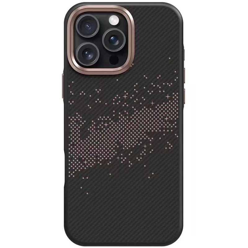 TPU Case Sparkle Matrix MagFit для Apple iPhone 17 Air (6.5") – Titanium gold. Фото 1 з 5