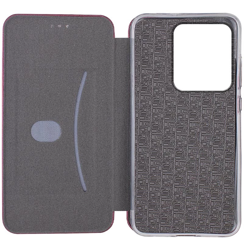 Чохол-книжка класичний на Motorola Moto G75 – Бордовий. Фото 3 з 3