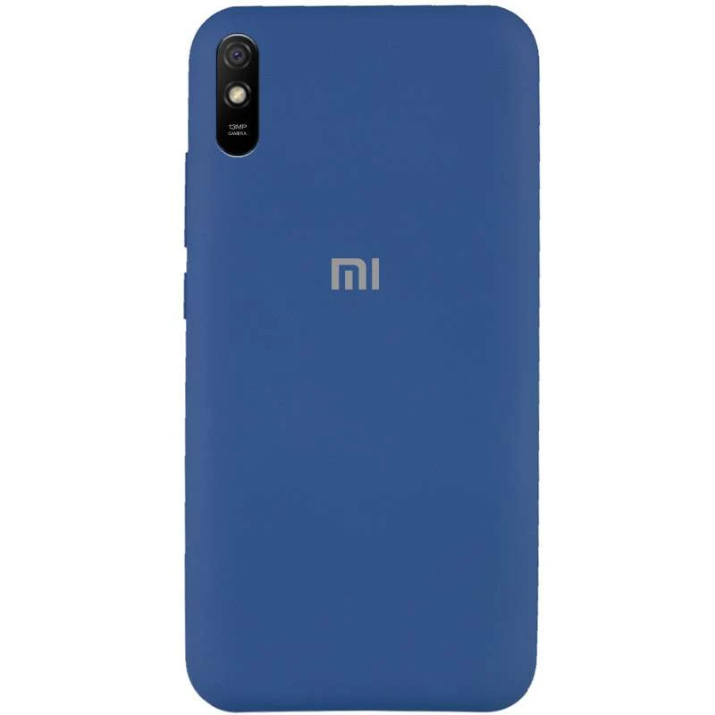 

Чохол Silicone Case з закритим низом на Xiaomi Redmi 9A (Синій / Navy Blue)