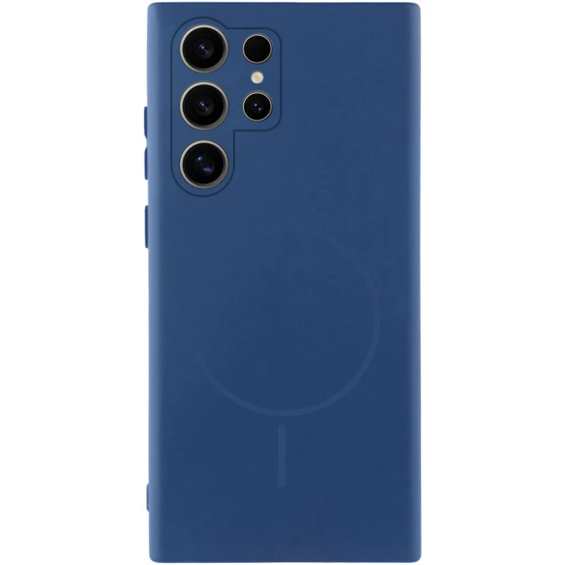 Чохол Silicone Cover Lakshmi Full Camera (AA) with Magnetic Fit для Samsung Galaxy S26 Ultra – Синій / Navy blue. Фото 1 з 1