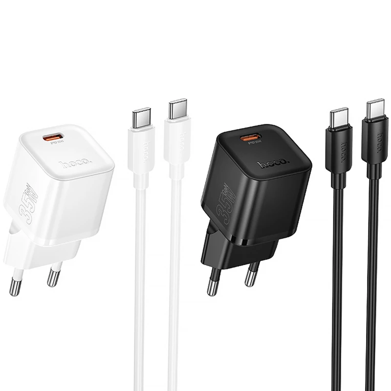 СЗУ Hoco N66 Ingenious PD35W (1USB-C) + кабель Type-C to Type-C фото 1 из 1
