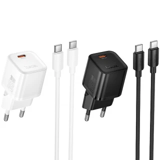 МЗП Hoco N66 Ingenious PD35W (1USB-C) + кабель Type-C to Type-C фото 1 з 1