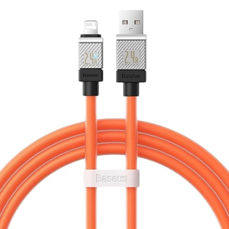 

Дата кабель Baseus CoolPlay Series USB to Lightning 2.4A (1m) (CAKW00040) (Orange)