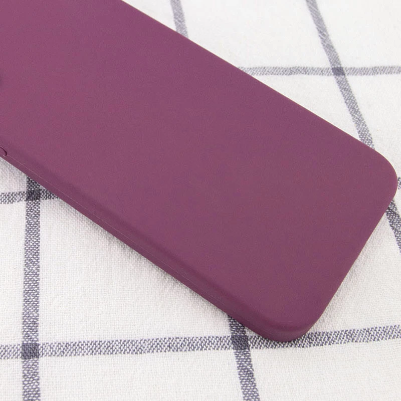 Чехол Silicone Case Square L с защитой камеры для Apple iPhone 6/6s (4.7") – Бордовый / Maroon. Фото 2 из 3