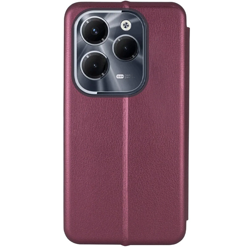 Чохол-книжка класичний на Infinix Hot 40 – Бордовий. Фото 2 з 3