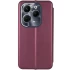 Чохол-книжка класичний на TECNO Spark 20 Pro – Бордовий. Фото 2 з 3