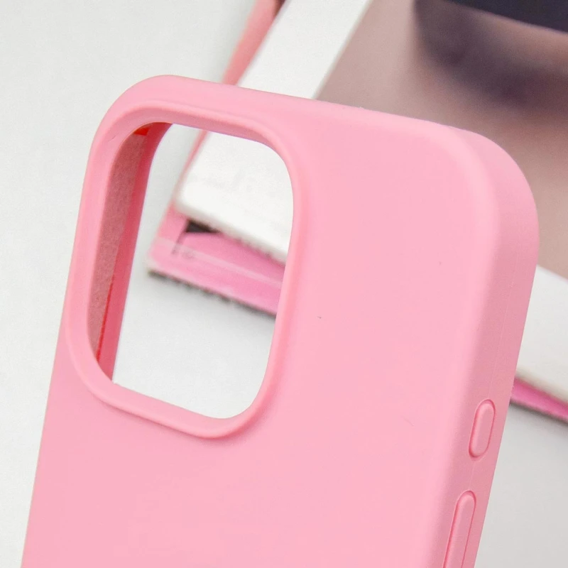 Чехол Silicone Case с закрытым низом для Apple iPhone 14 Pro Max (6.7") – Розовый / Pink. Фото 10 из 12