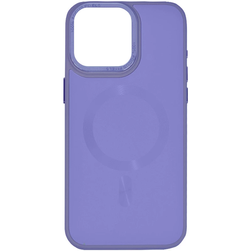 

Силіконовий сапфіровий чохол з MagSafe на Apple iPhone 15 Pro (6.1") (Бузковий / Lilac)