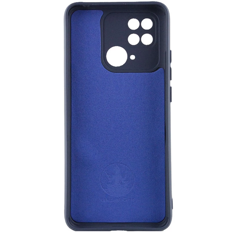 Чохол Silicone Case Lakshmi Plus з закритою камерою на Xiaomi Redmi 10C – Синій / Midnight Blue. Фото 2 з 4