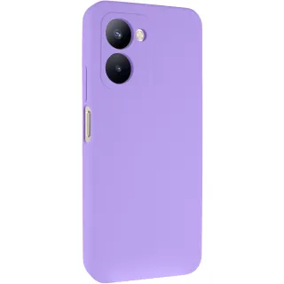 Чехол Silicone Case Lakshmi Premium з закритою камерою на Realme C33 — Сиреневый / Dasheen