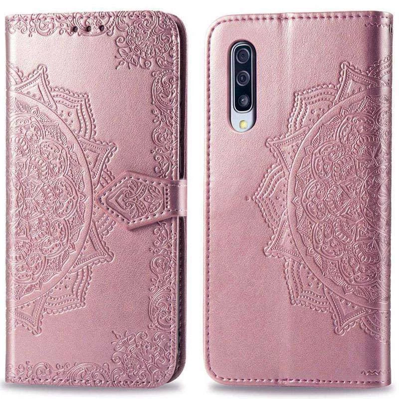 Шкіряний чохол-книжка Art Case з візитницею для Samsung Galaxy A50 (A505F) / A50s / A30s – Рожевий. Фото 2 з 5