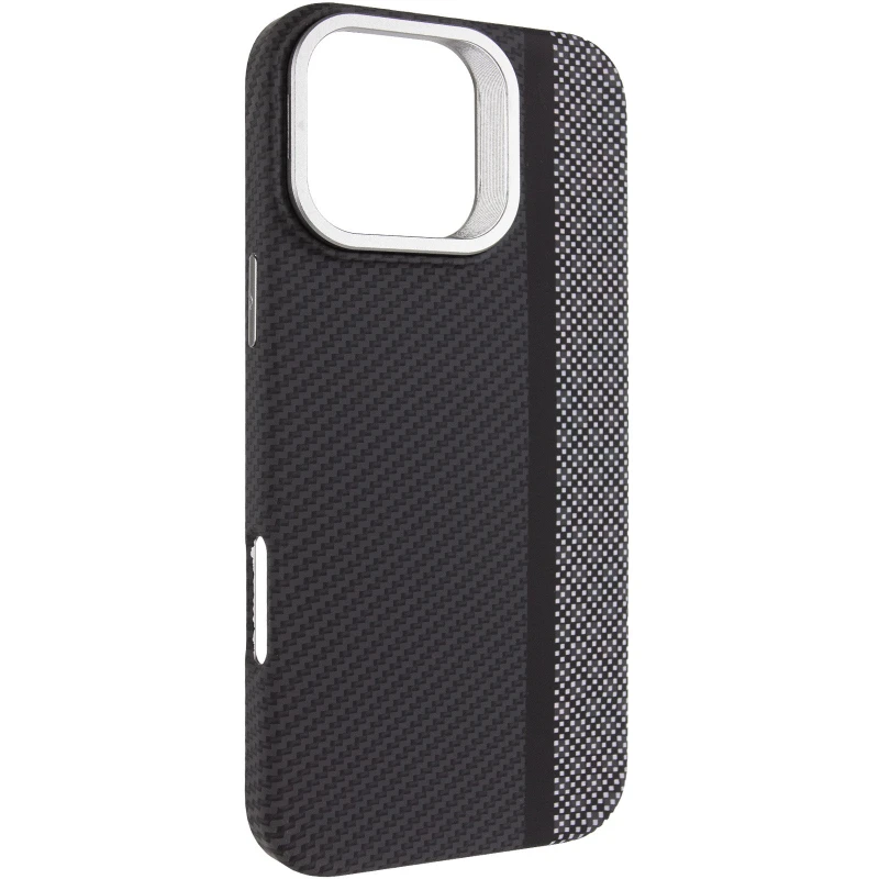 TPU чехол Pixel Craft with MagSafe для Apple iPhone 17 (6.3") – Carbon Line. Фото 1 из 8