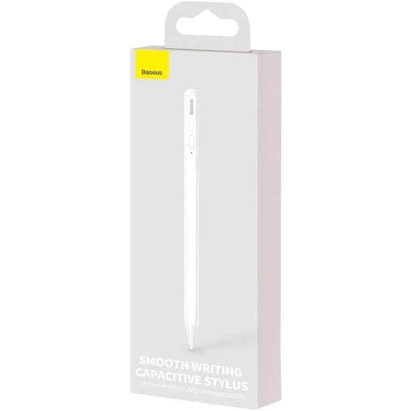Стилус Baseus Smooth Writing Capacitive (Active version) (Anti misoperation) (SXBC000002) – Білий. Фото 4 з 4
