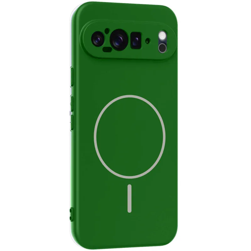 Чохол Silicone Cover Lakshmi Full Camera (AA) with Magnetic Fit для Google Pixel 10 Pro XL – Зелений / Dark green. Фото 1 з 1