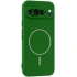 Чохол Silicone Cover Lakshmi Full Camera (AA) with Magnetic Fit для Google Pixel 9 Pro XL – Зелений / Dark green. Фото 1 з 5