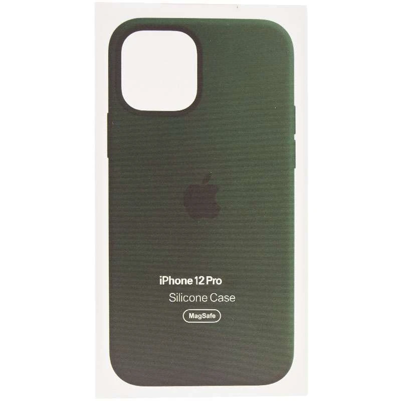 Чохол Silicone case Premium з Magsafe та анімацією на Apple iPhone 12 – Зелений / Cyprus Green. Фото 5 з 7