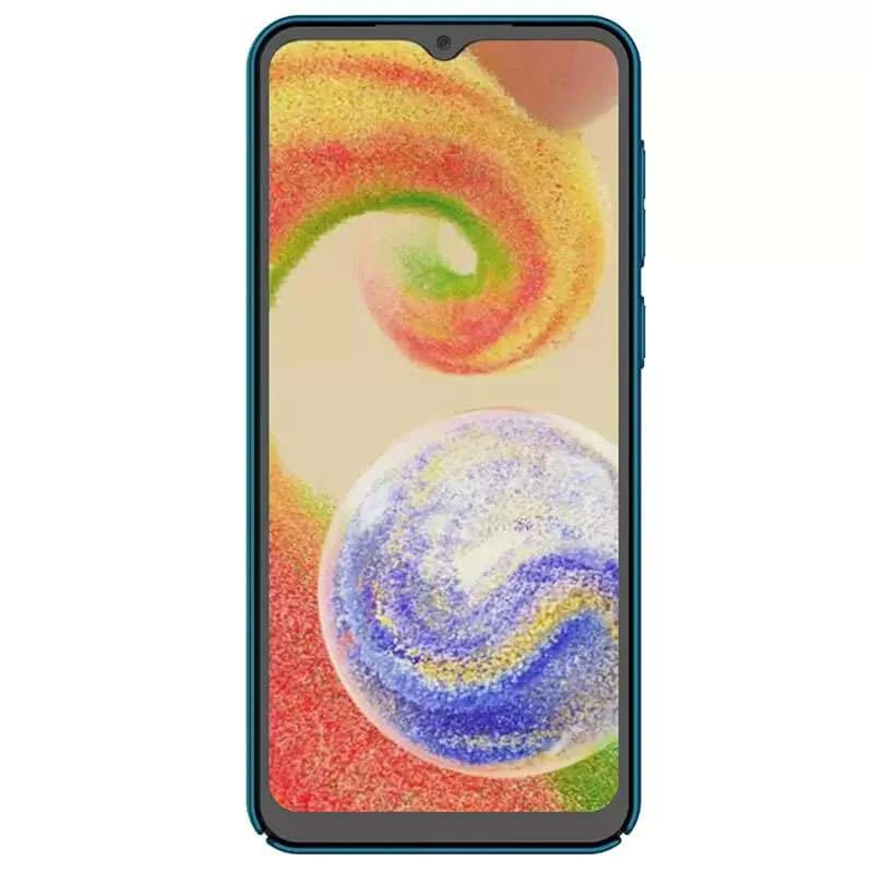 Пластикова накладка Nillkin Frost на Samsung Galaxy A04 – Blue. Фото 4 з 5