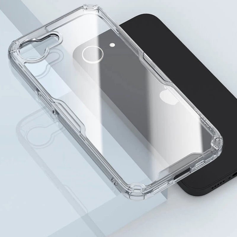 Силиконовый чехол Nillkin с усиленной защитой углов для Apple iPhone 16e (6.1") – Бесцветный (прозрачный). Фото 4 Силиконовый чехол Nillkin с усиленной защитой углов для Apple iPhone 16e (6.1") – Бесцветный (прозрачный). Фото 4 из 7