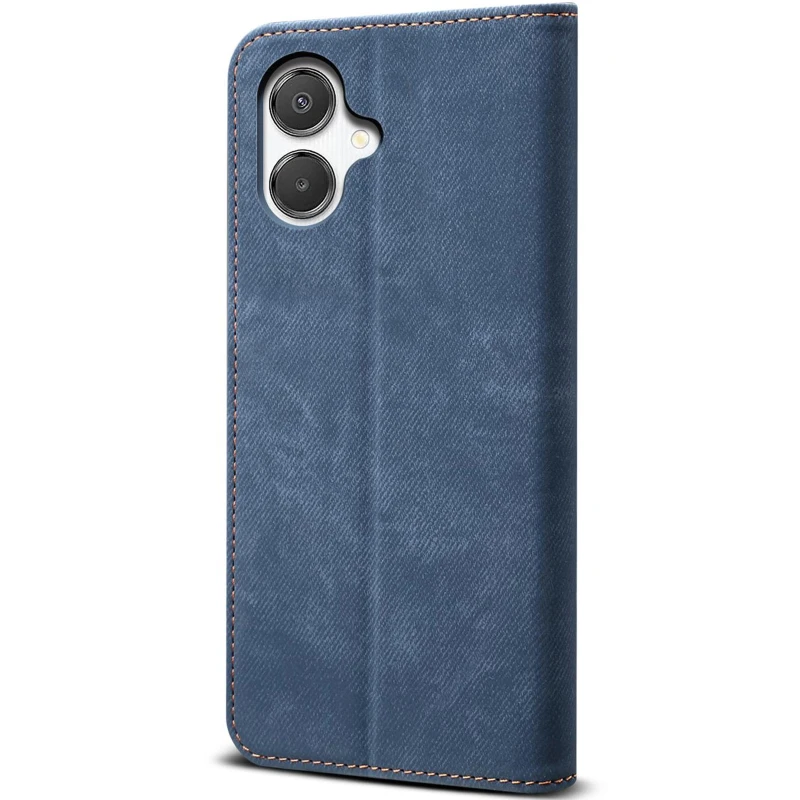 Шкіряний чохол-книжка Urban Denim series для Samsung Galaxy A07 – Blue. Фото 2 з 4