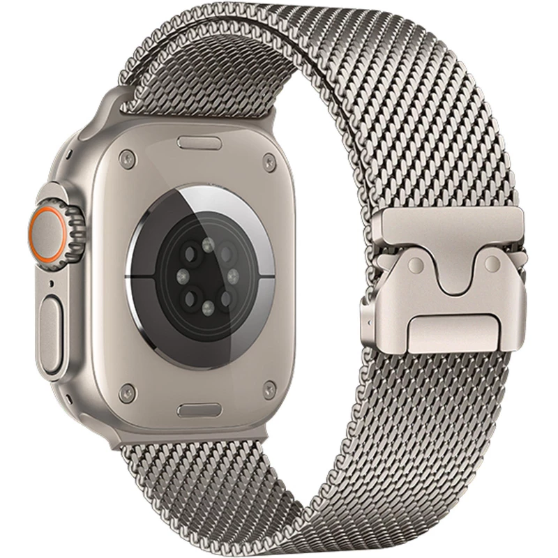 Ремінець Hoco WA33 Original series umbrella buckle Milanese steel strap для Apple watch 44/45/46/49mm – Original Color. Фото 2 з 3