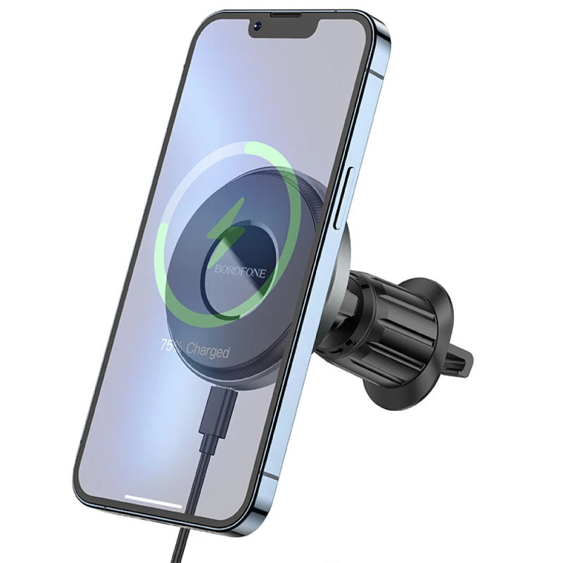 

Автодержатель с БЗУ Borofone BH202 Seaside magnetic (Metal gray)