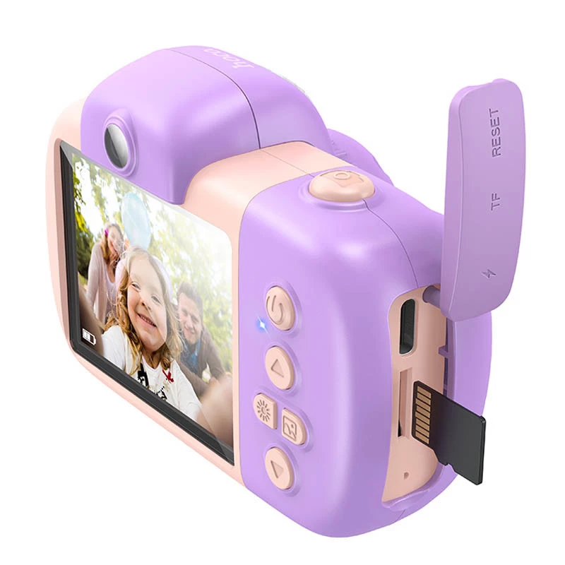 Дитяча фотокамера Hoco DV201 Dual lens – Pink. Фото 2 з 4