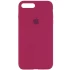 Чохол Silicone Case з закритим низом на Apple iPhone 7 plus / 8 plus – Червоний / Rose Red. Фото 1 з 1