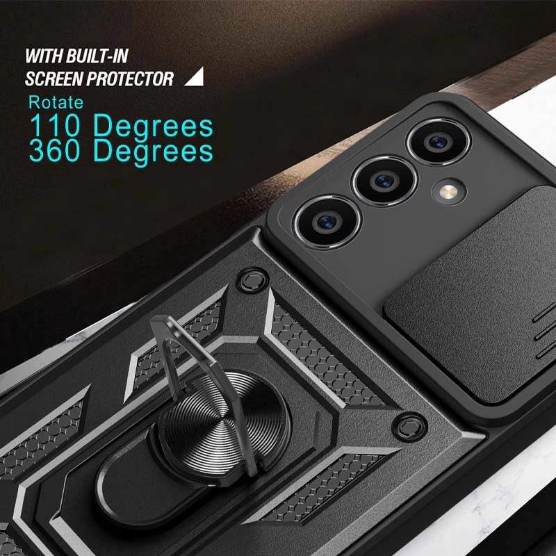 Протиударний чохол Serge Ring з захистом камери на Samsung Galaxy M34 5G – Чорний. Фото 6 з 7