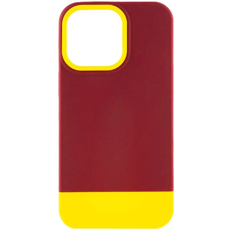 

Двоколірний чохол Bichromatic на Apple iPhone 13 Pro (6.1") (Brown burgundy / Yellow)