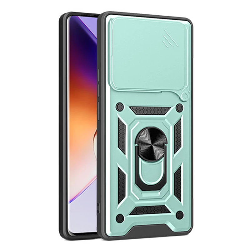 Протиударний чохол Serge Ring з захистом камери на Xiaomi Redmi Note 14 5G – Зелений. Фото 3 з 3