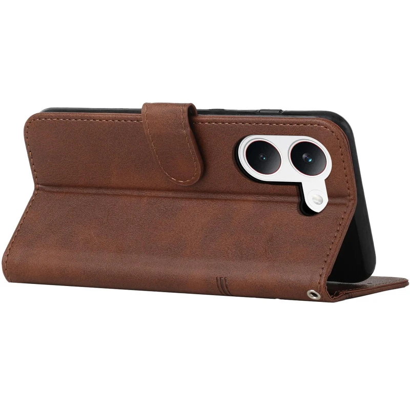 Кожаный чехол-книжка Jet Cover для Xiaomi POCO X8 Pro – Brown. Фото 4 из 4