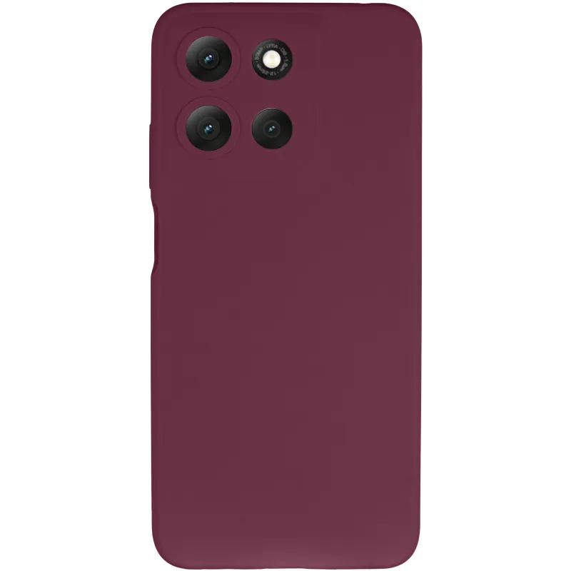 Чехол Silicone Case Lakshmi Premium з закритою камерою на Motorola Moto G15 4G – Бордовый / Plum. Фото 3 из 6