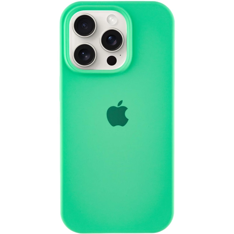 Чехол Silicone Case с закрытым низом для Apple iPhone 16 Pro Max – Зеленый / Spearmint. Фото 2 из 11
